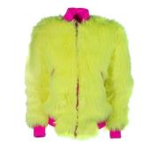 Alberta Ferretti Faux Fur & Shearling Jackets Green, Dam