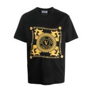 Versace Jeans Couture T-Shirts Black, Herr