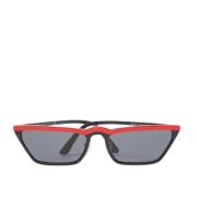 Prada Vintage Pre-owned Acetat solglasgon Black, Dam