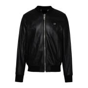 Philipp Plein Svart skinnjacka Black, Herr