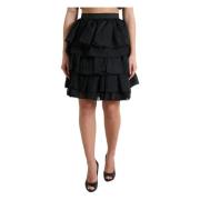 Dolce & Gabbana Short Skirts Black, Dam