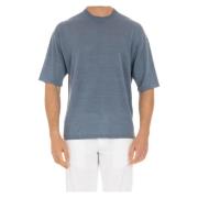 Roberto Collina Round-neck Knitwear Blue, Herr