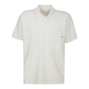 Universal Works Polo Shirts White, Herr