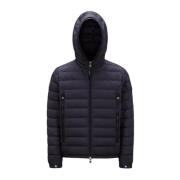 Moncler Navy Kort Dunjacka Lättviktig Puffer Blue, Herr