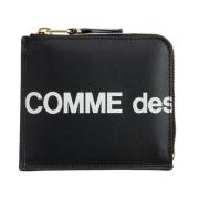 Comme des Garçons Läder dragkedja plånbok Black, Herr