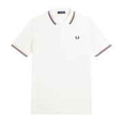 Fred Perry Klassisk Polo Skjorta White, Herr