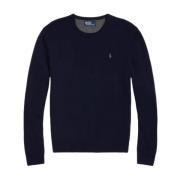 Ralph Lauren Rundhalsstickat Blue, Herr