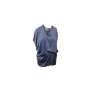 Acne Studios Pre-owned Pre-owned Polyester klnningar Blue, Dam