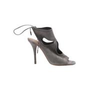 Aquazzura Pre-owned Pre-owned Mocka klackskor Gray, Dam