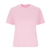 Salvatore Ferragamo Casual Bomull T-shirt Pink, Dam