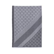 Gucci Grå Jacquard GG Logo Pashmina Gray, Dam