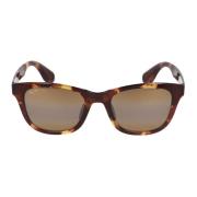 Maui Jim Fyrkantiga Acetat Solglasögon Hana BAY Brown, Unisex