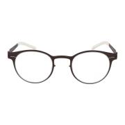 Mykita Modern rund metallramglasögon Brown, Unisex