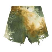 Pinko Militära Bomullsshorts Multicolor, Dam