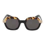 Kaleos Fyrkantiga Acetat Solglasögon Webb Black, Unisex