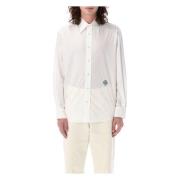 Bode Monogram Poplin Skjorta Vit White, Herr