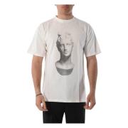 Aries Åldrad Staty T-shirt White, Herr