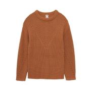 Ines De La Fressange Paris Mjuk Kamel Jumper med Fantastisk Söm Orange...