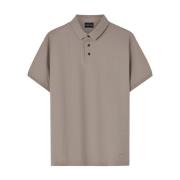 Emporio Armani Brun Polo Jersey Skjorta Brown, Herr