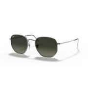 Ray-Ban Hexagonal Metall Solglasögon - Uv400 Skydd Gray, Unisex