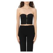 Moschino Stilfull TOP Enverse Mode Tillbehör Black, Dam