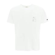 Etro Blommig Paisley Cube Logo T-shirt White, Dam