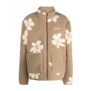 Axel Arigato Brun Blomma Fleece Casual Jacka Brown, Dam