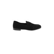 Henderson Svarta Mocka Slip-On Skor Black, Herr