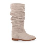 Via Roma 15 Beige Mockakilboots Beige, Dam