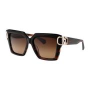 Valentino Garavani Stiliga V-Uno Solglasögon Brown, Unisex