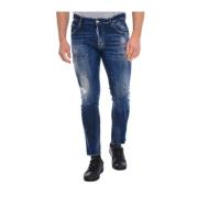 Dsquared2 Rak Skär Långbyxor Blue, Herr