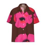 Valentino Garavani Blommig Poplin Skjorta Multicolor, Herr