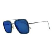 Dita Flight 006 Aviator Solglasögon Blå/Svart/Rök Grå Blue, Unisex