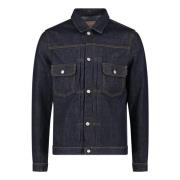 Tela Genova Rinsed Blue Denim Jacket Blue, Herr