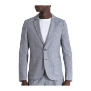 Antony Morato Ash Grey Americana Jacka Blazer Gray, Herr