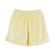 MC2 Saint Barth Chenille Broderade Shorts Yellow, Dam