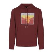 Maison Kitsuné Sunset Postcard Hoodie Brown, Herr