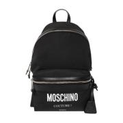 Moschino Ryggsäck med logotyp Black, Herr