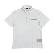 Ermenegildo Zegna Klassisk Polo Shirt för Män White, Herr