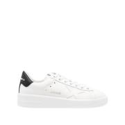 Golden Goose Pure Star Calf Black Heel Sneakers White, Dam