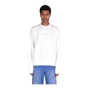 Marni Bomullsweatshirts för stiligt komfort White, Herr