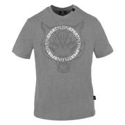 Plein Sport Kortärmad Rund Hals Bomull T-shirt Gray, Herr