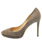 Jimmy Choo Pre-owned Pre-owned Mocka klackskor Beige, Dam