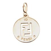 Fendi Vintage Pre-owned Metall halsband Yellow, Dam