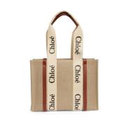 Chloé Medium Woody Shoppingväska - Brun Brown, Dam