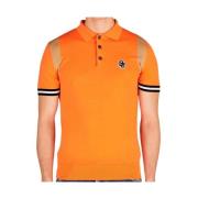 Dsquared2 Logo Patch Ull Polo Skjorta Orange, Herr