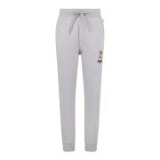 Moschino Grå Unisex Sweatpants med Elastisk Midja Gray, Dam