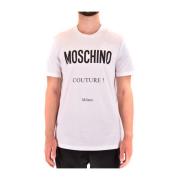 Moschino Snygga T-shirts för Män och Kvinnor White, Herr