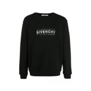 Givenchy Logotypad Sweatshirt - Svart Rundhalsad Långärmad Black, Herr