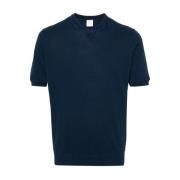 Eleventy Blå T-shirts och Polos Maglia MM Blue, Herr